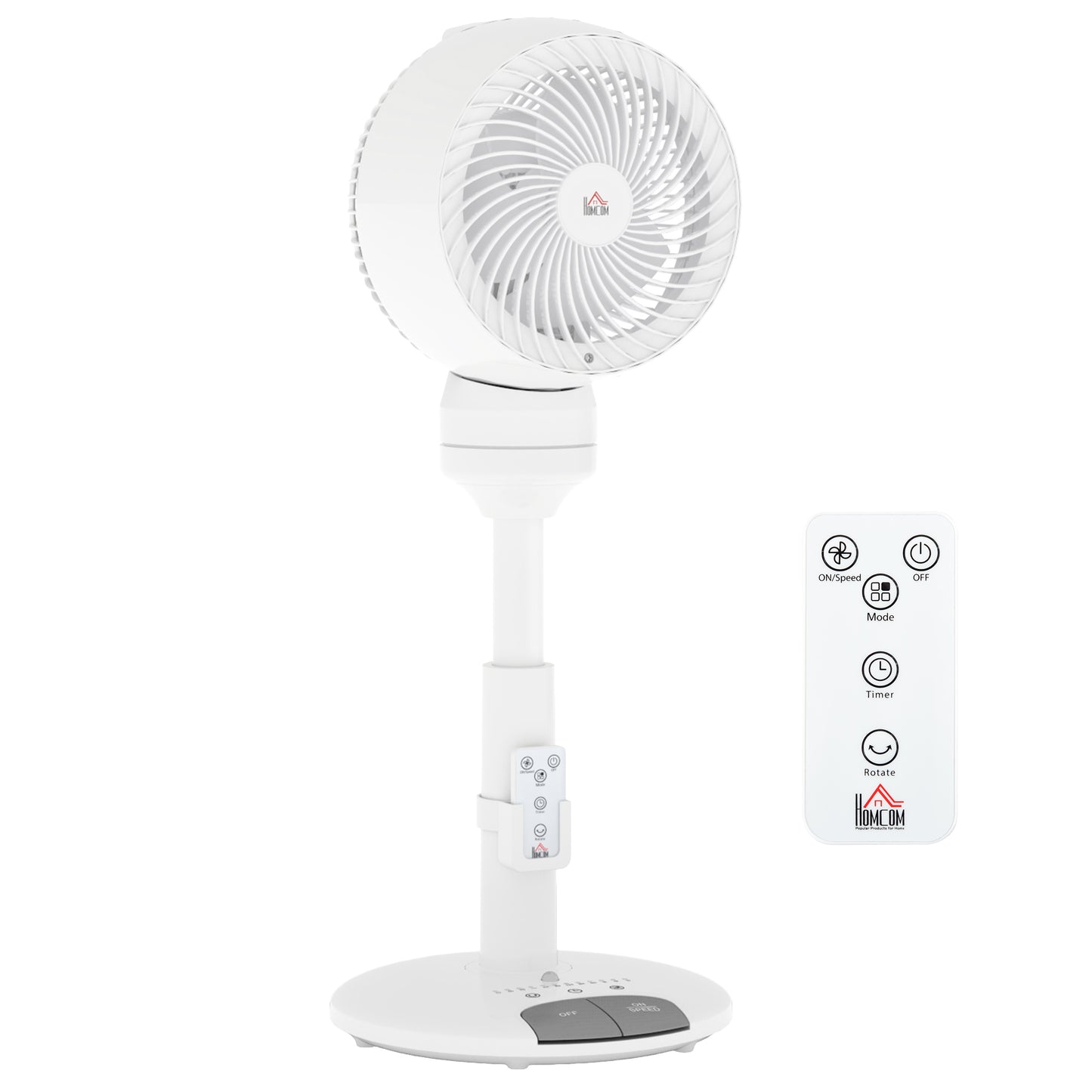 9 Inch Height Adjustable Air Circulator Fan 70° Oscillating 9 Setting