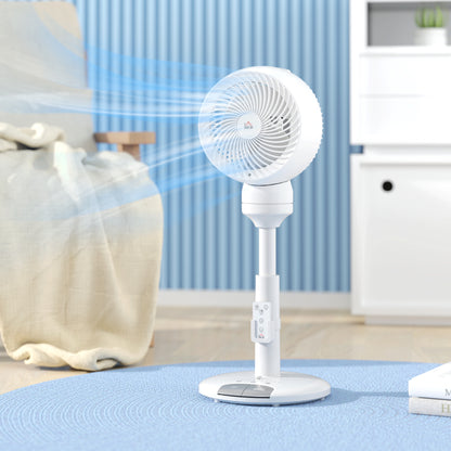 9 Inch Height Adjustable Air Circulator Fan 70° Oscillating 9 Setting