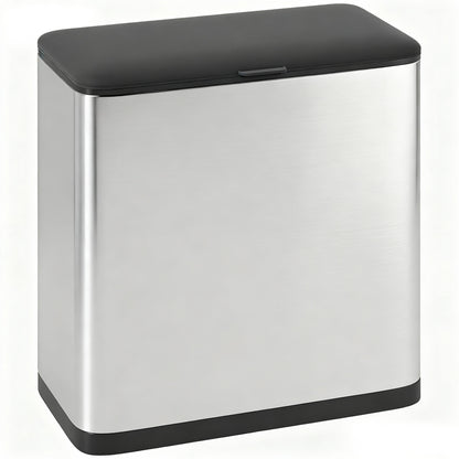 8L Hanging Kitchen Bin, Rubbish bin w/ Stay-Open Lid for Under Sink