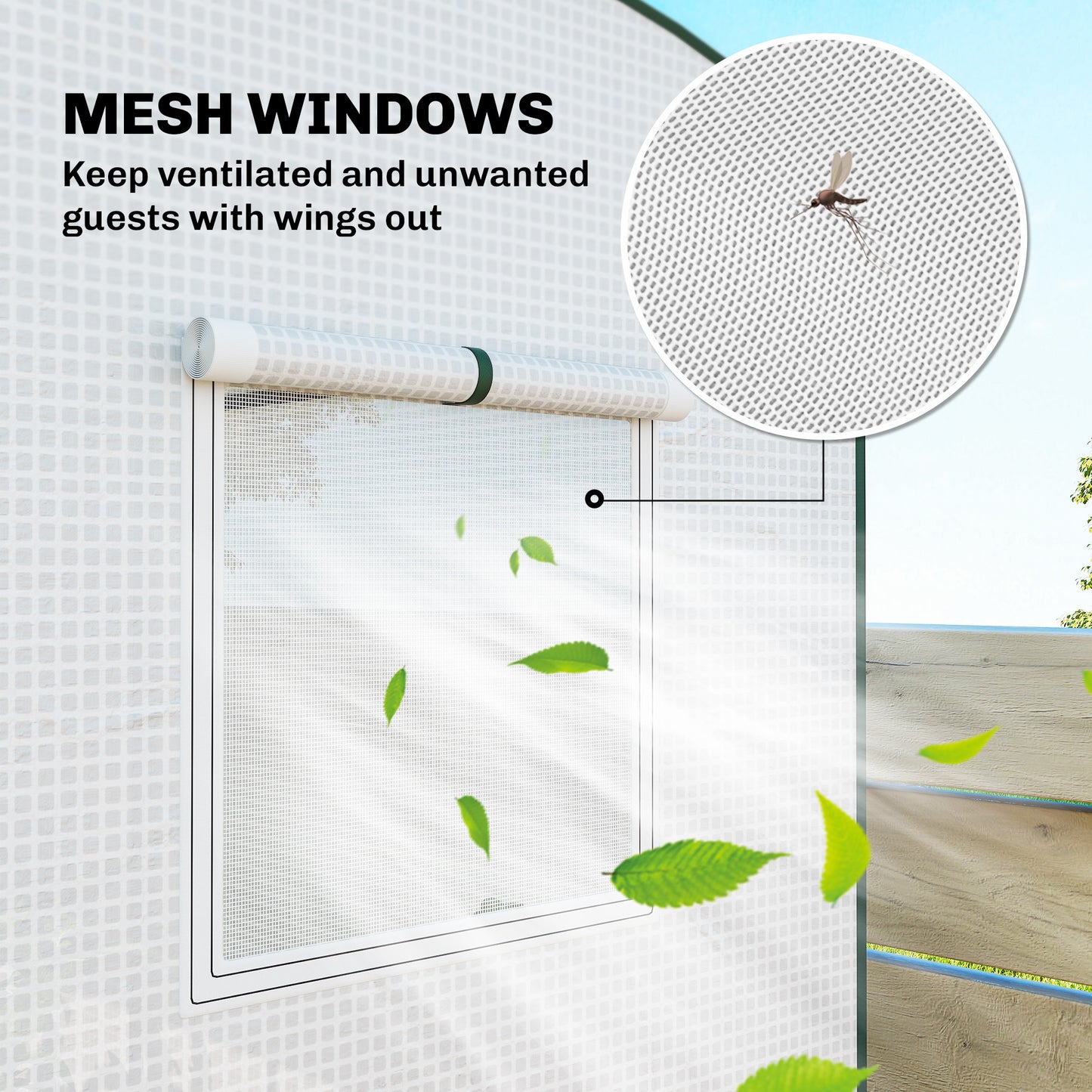 Mini Greenhouse, Portable Indoor Outdoor Green House with PE Cover