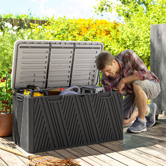 380L Garden Storage Box Waterproof Outdoor Storage Box