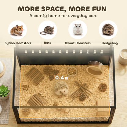 Hamster Cage Steel Acrylic Rat Cage with Openable Top