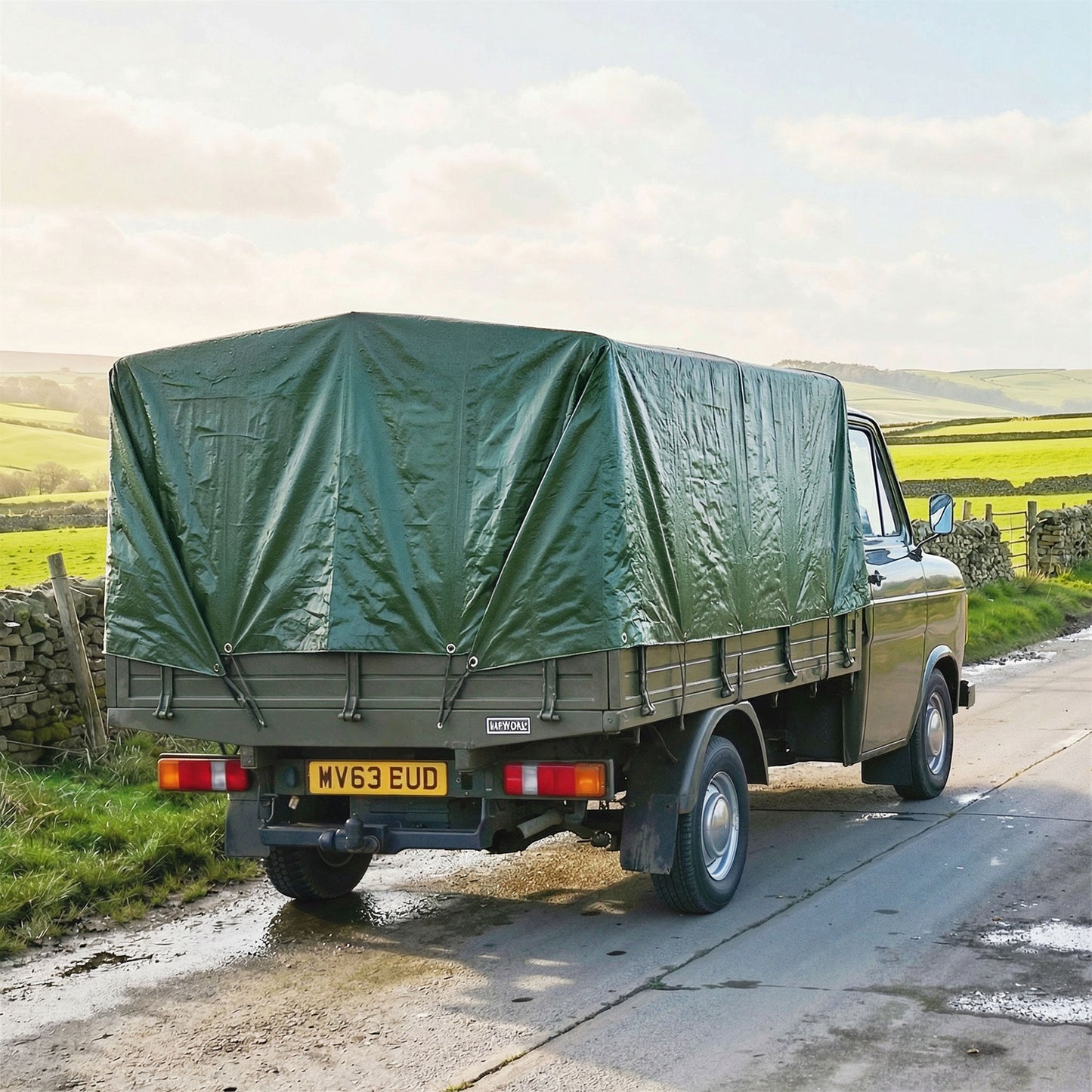 4 x 6m Waterproof Tarpaulin, 90GSM Tear-Resistant PE Tarp