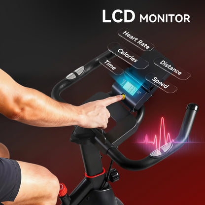 Exercise Bike, Stationary Bike with Adjustable Magnetic Resistance
