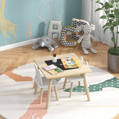 3-Piece Toddler Table and Chairs Set for Nursery, Playroom