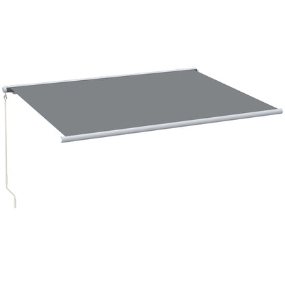 4x3m Full Cassette Electric/Manual Retractable Awning w/ LED Light