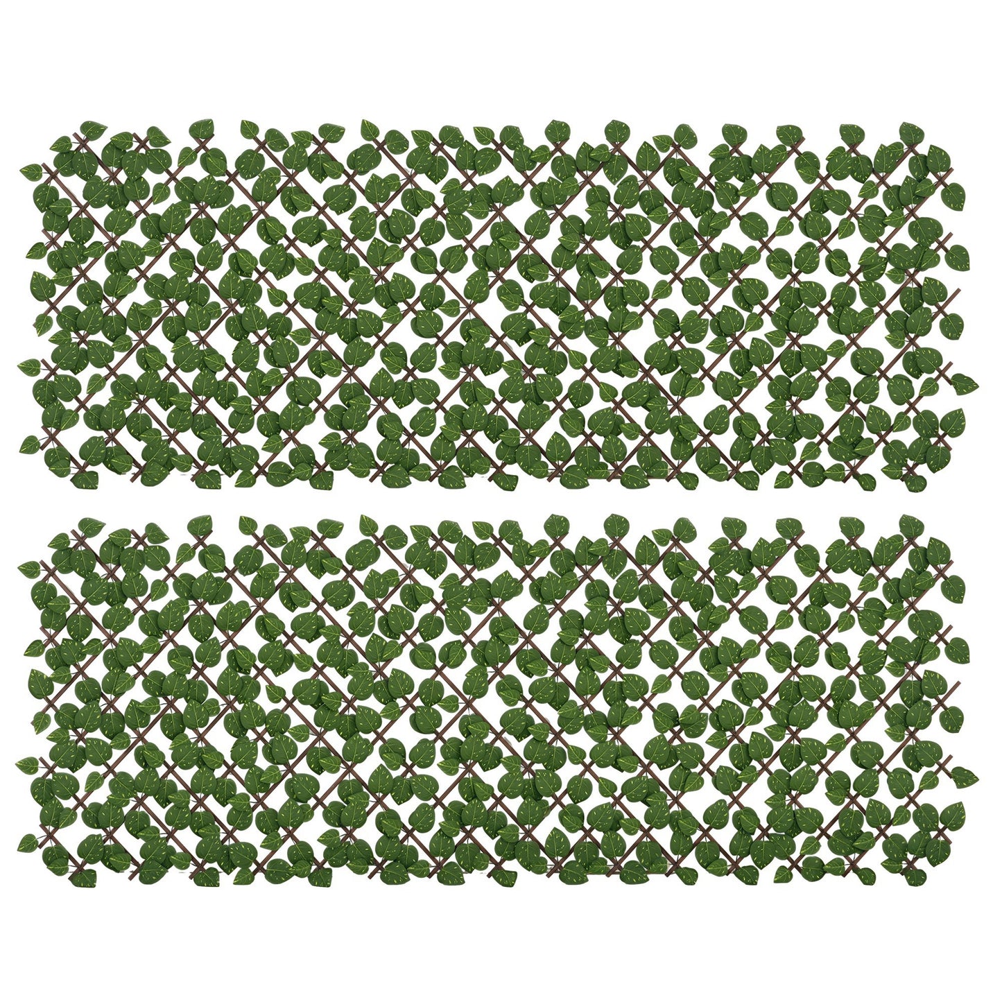 Set of 2 Expandable Artificial Trellis Hedges