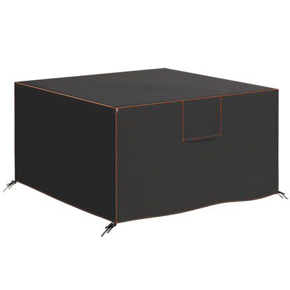 Garden Furniture Cover, 420D Waterproof, 125 x 125 x 74 cm, Black