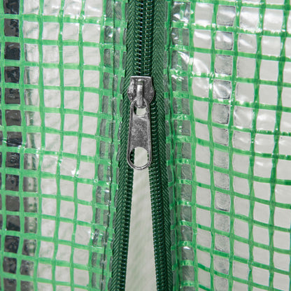 100 x 50 x 150cm Greenhouse w/ Zipper Roll-up Door Outdoor Green