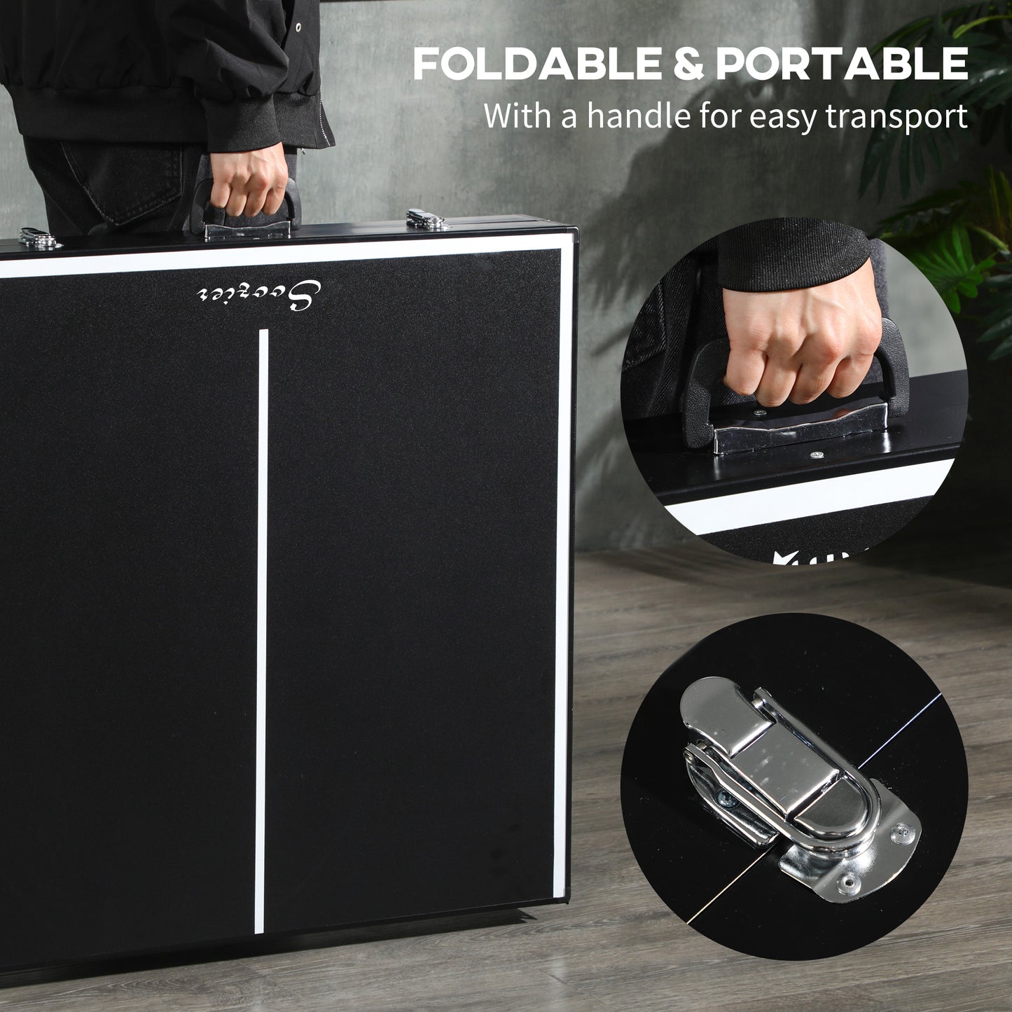 5ft Mini Table Tennis Table, Folding Ping Pong Table