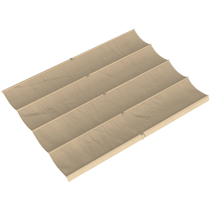 Retractable Pergola Canopy Only for 4 x 3 m Pergola, Khaki