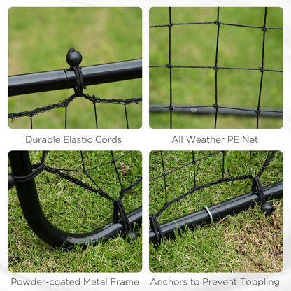 Rebounder Net Goal for Kids, Adults, Baseball, Football Training