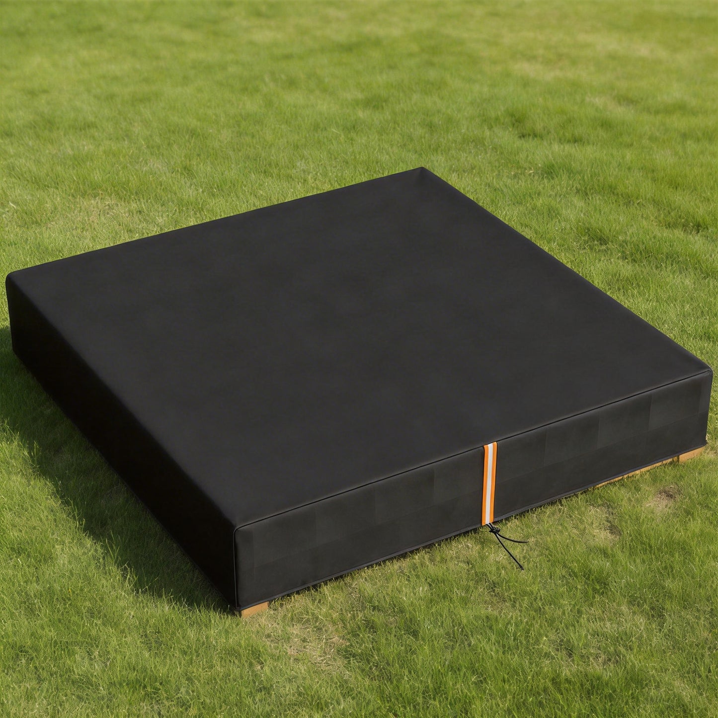 Sandbox Cover, Square Sandpit Cover with Drawstring & Elastic Band