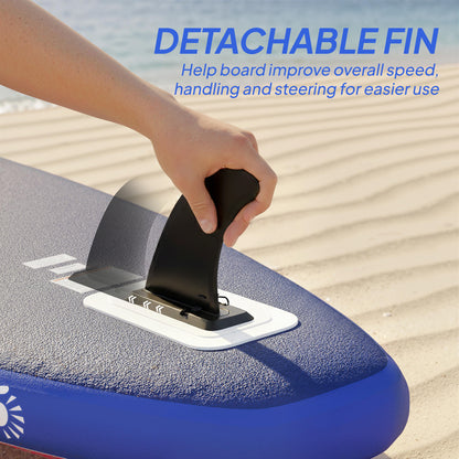 Inflatable Stand Up Paddle  Extra-Wide SUP with Non-Slip EVA Deck, Adj Aluminum Paddle