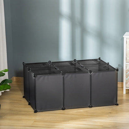 DIY Pet Playpen 22 Panels Small Animal Cage for Guinea Pigs Grey