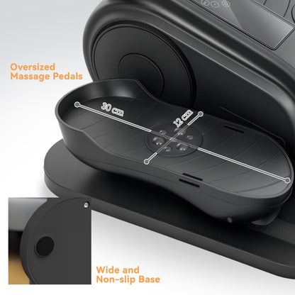 Under Desk Elliptical Machine Pedal Exerciser w/ 10 Speeds, Black