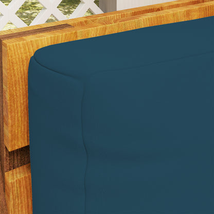 2 Seat Pallet Cushions 20cm Thick Outdoor Seat Pads, Navy Blue