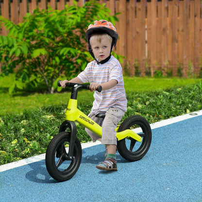 12" Baby Balance Bike w/ Adjustable Seat and Handlebar - Green