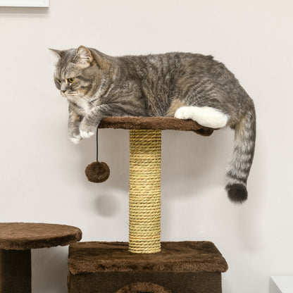 Cat Tree for Indoor Cats, Modern Cat Tower with Scratching Posts, House