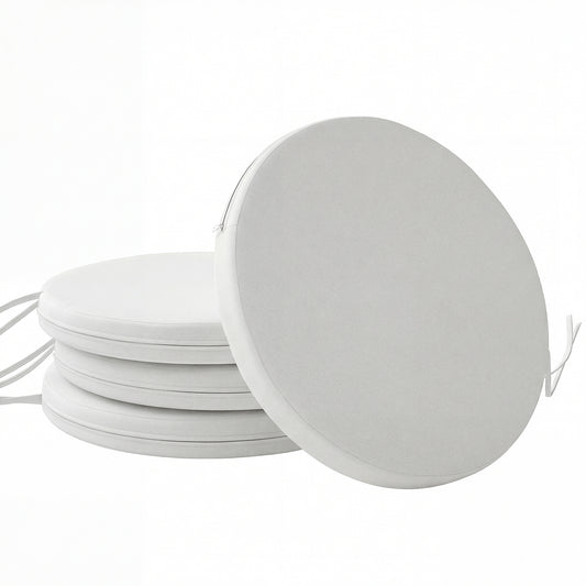 Bistro Chair Cushions, Chair Pads Set of 4, White