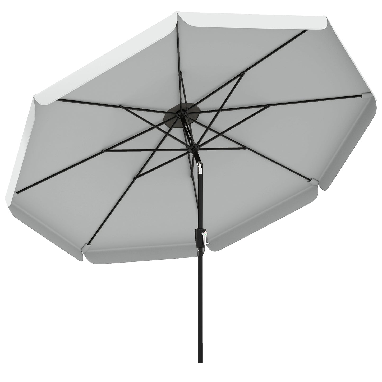 3 m Garden Parasol with Tilt & Crank, UPF30+ Outdoor Table Umbrella