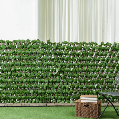 Set of 2 Expandable Artificial Trellis Hedges
