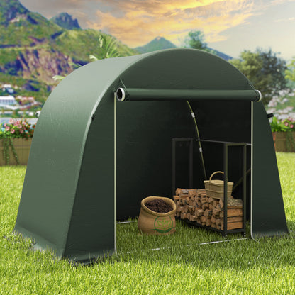 8 x 4 ft Garden Storage Shed Tent Bike Tent, Green