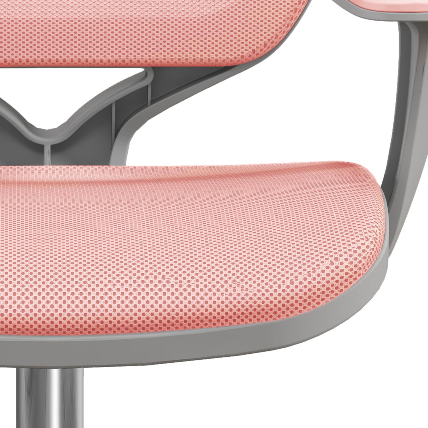 Office Chair, 360 Degree Swivel Desk Chair with Security Wheels, Pink