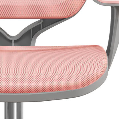 Office Chair, 360 Degree Swivel Desk Chair with Security Wheels, Pink