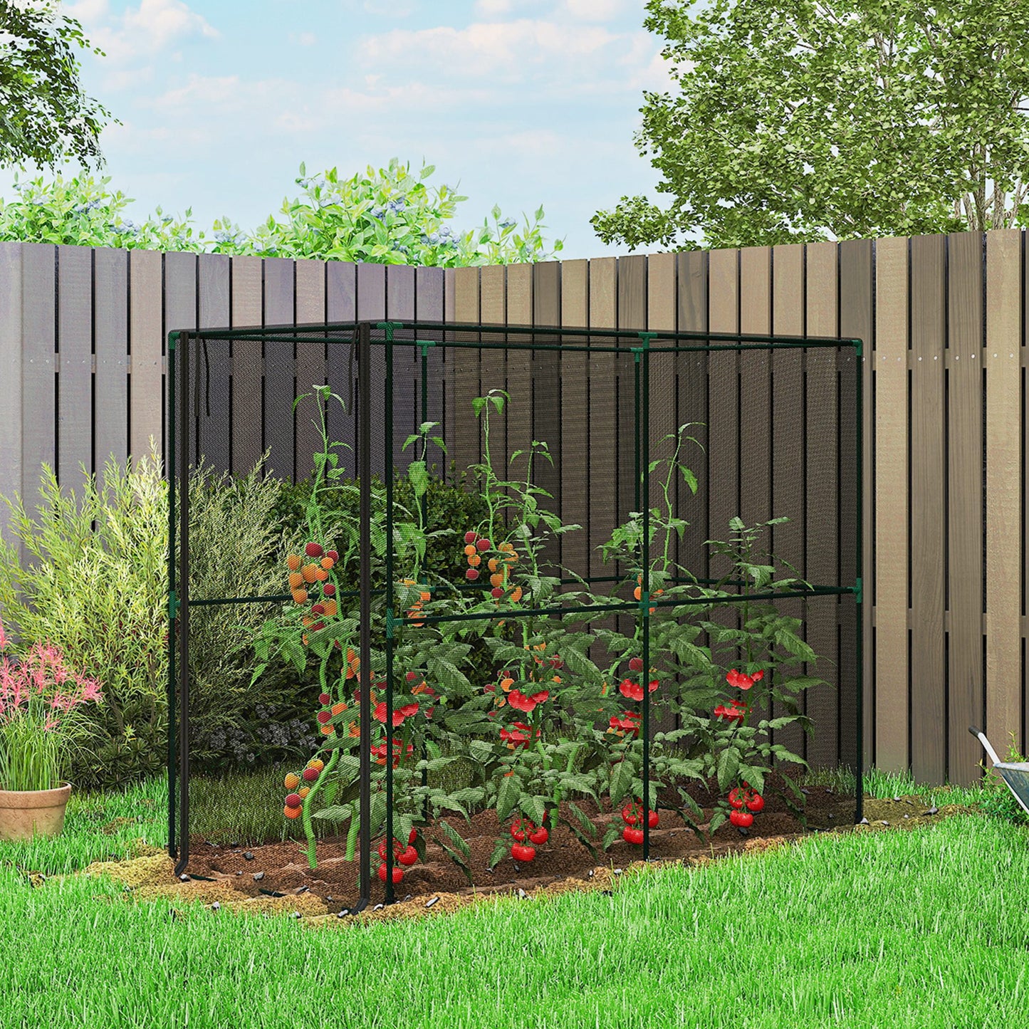 Fruit Cage Bird Netting, Plant Protection Tent, Black