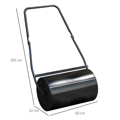Garden Lawn Roller 38L Steel Push Grass Mower Water Sand Filled