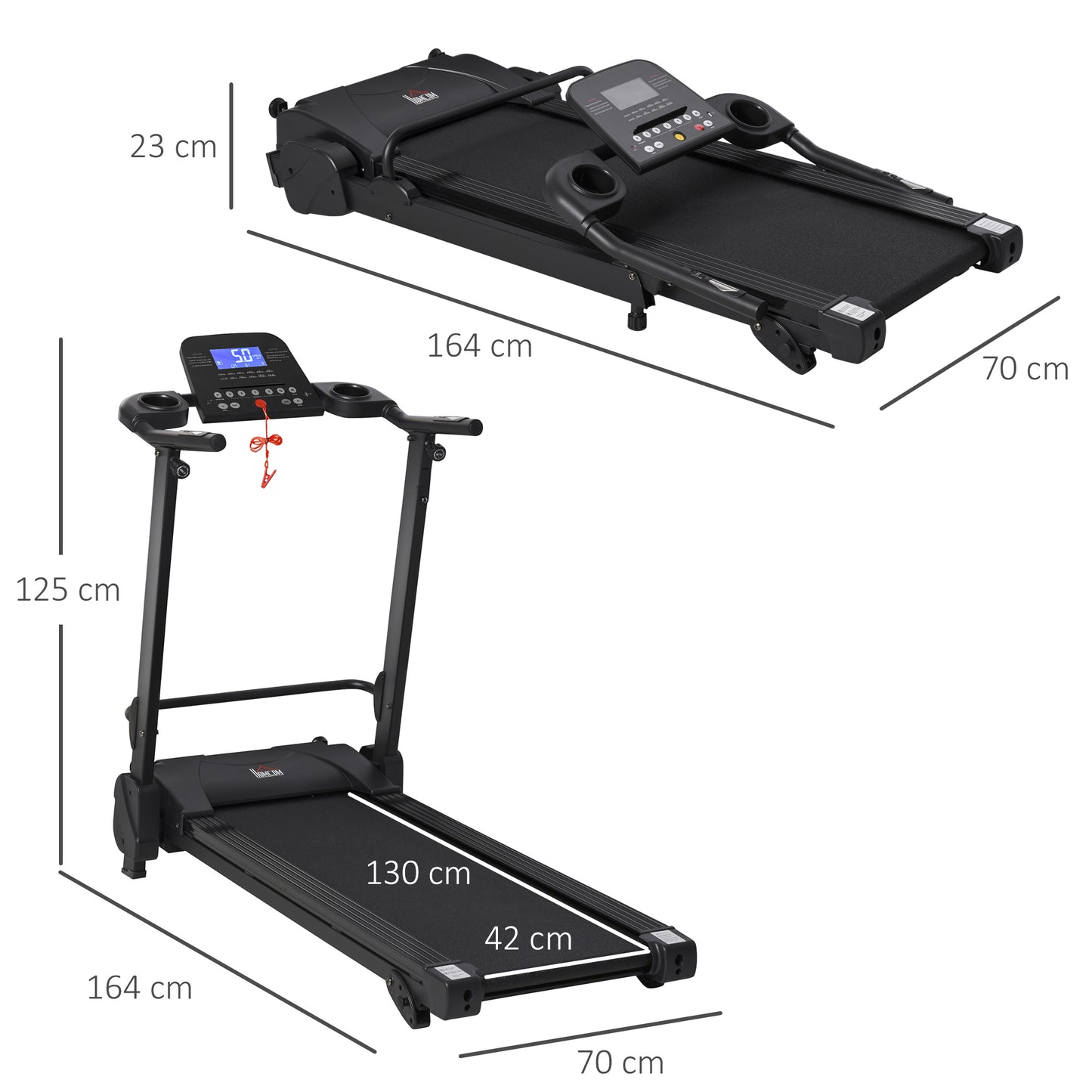 2.5HP Motorise Treadmill Machine MP3 & USB Player w/ 5 Preset Programs