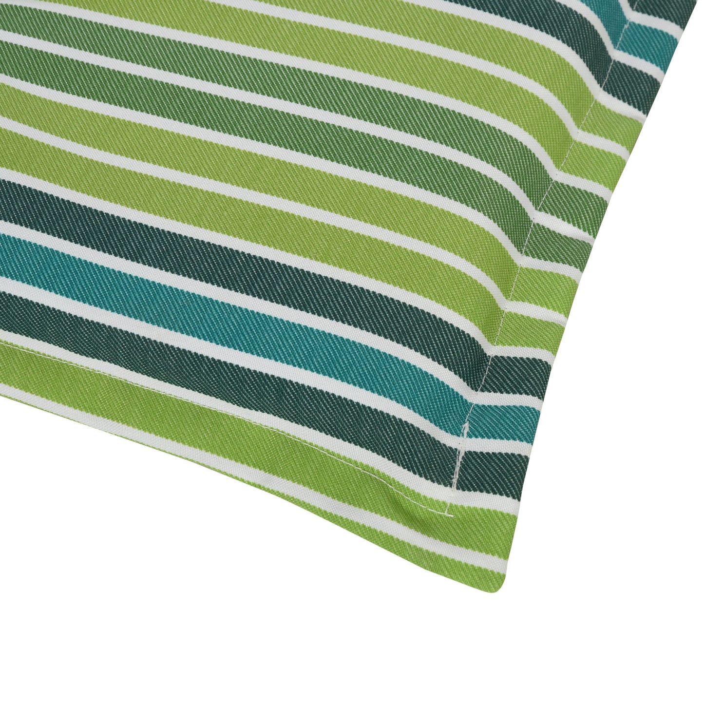 2 Pieces Replacement Cushions for Garden Bench, with Strips, Green