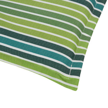 2 Pieces Replacement Cushions for Garden Bench, with Strips, Green