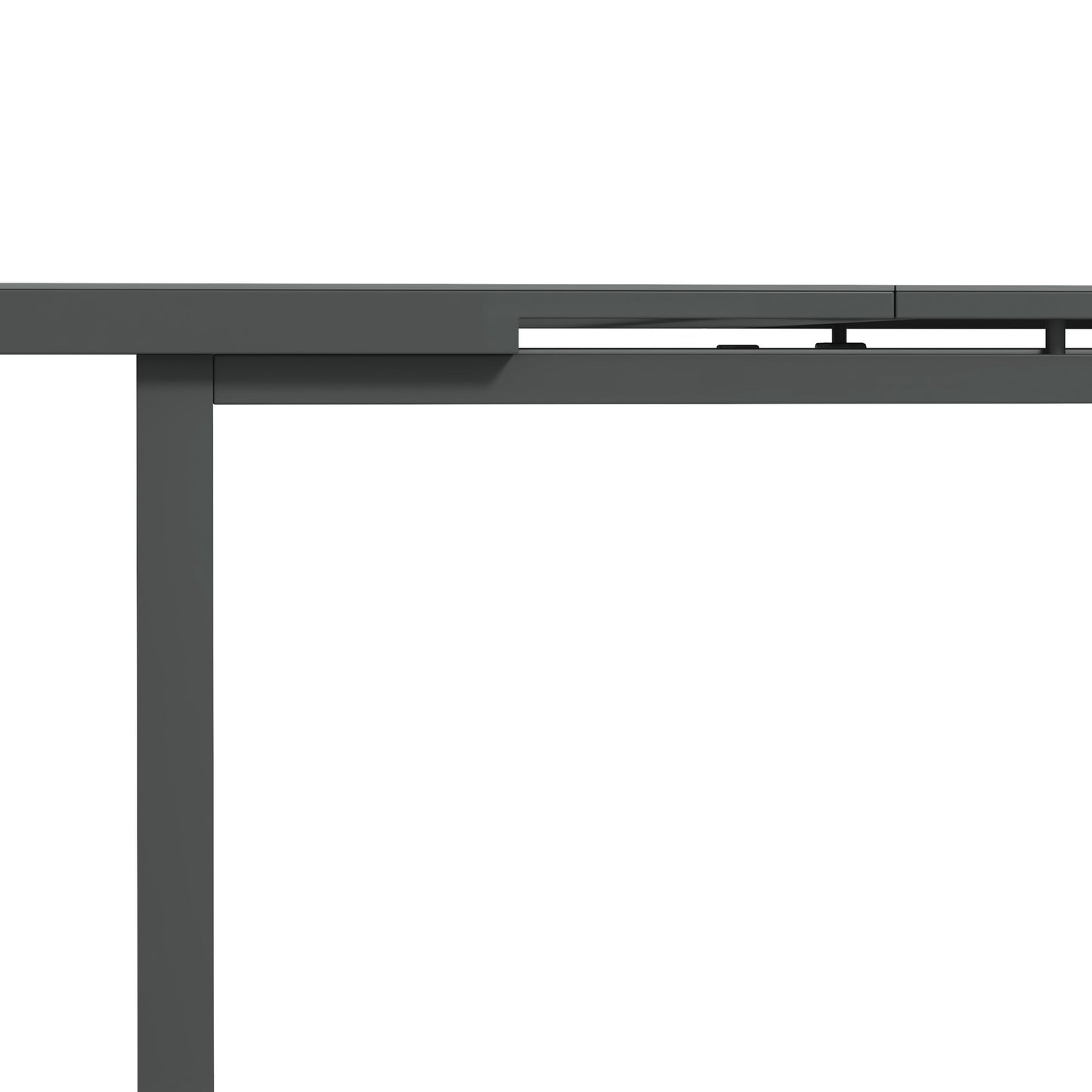 Extending Garden Table Outdoor for 6-8 People, Aluminium Frame