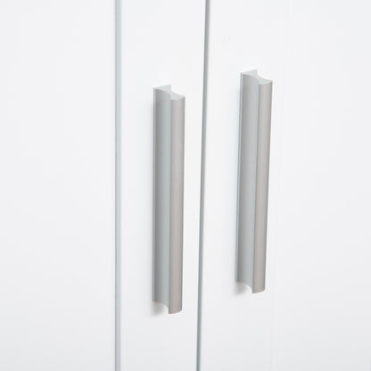 Modern Bathroom Cabinet, Freestanding Floor Cabinet with Storage, White