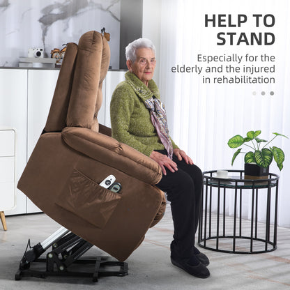 Lift Chair with Vibration Massage, Heat, Quick Assembly, Brown