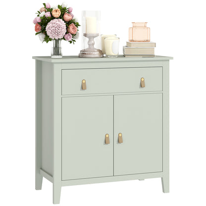 Sideboard with Drawer, Adjustable Shelf for Living Room, Light Green
