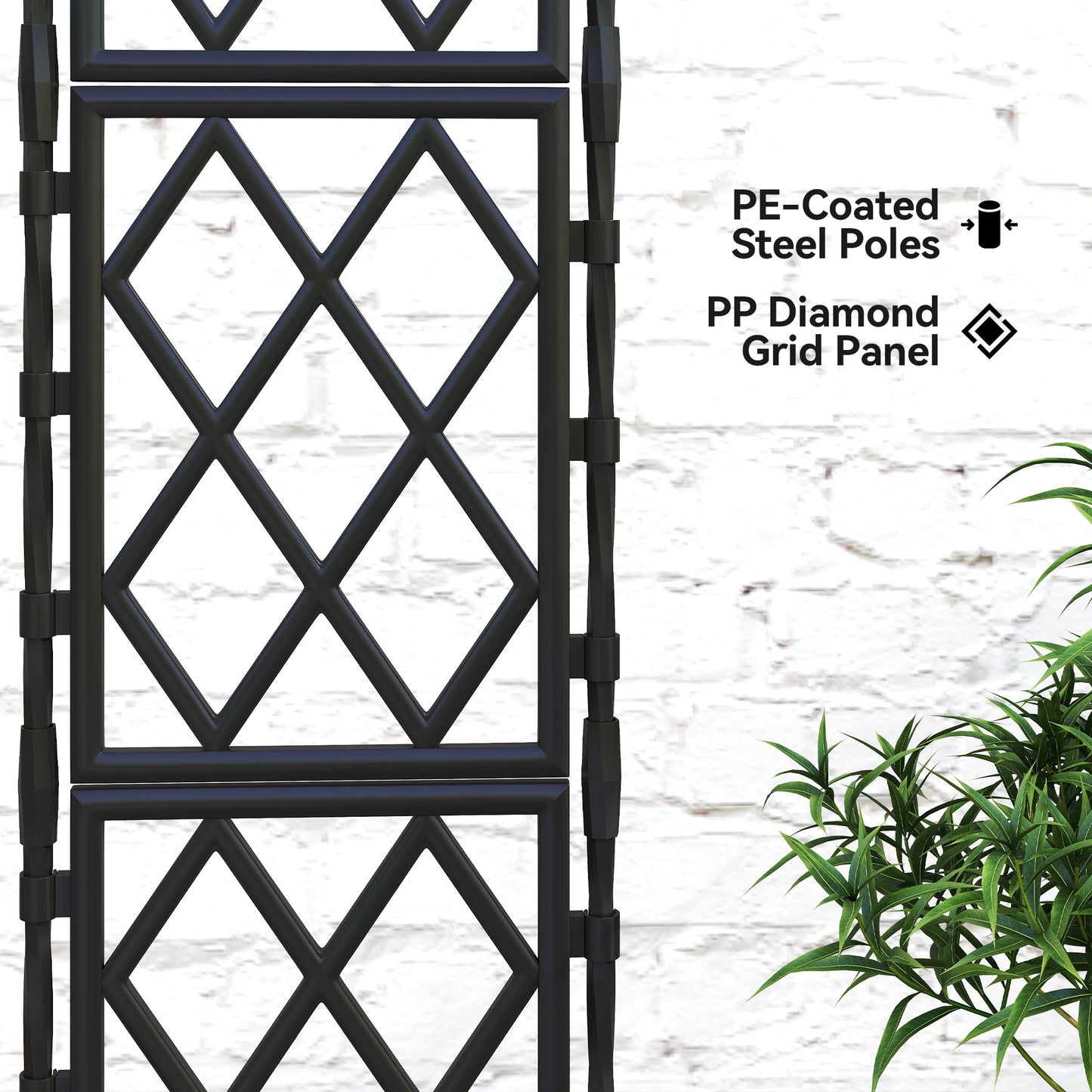 Foldable Garden Trellis, Lattice Climbing Support Trellis