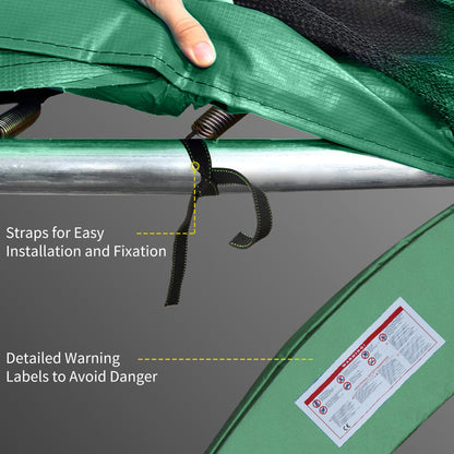 12ft Trampoline Pad Surround Pad Thick Foam Replacement Spare Green