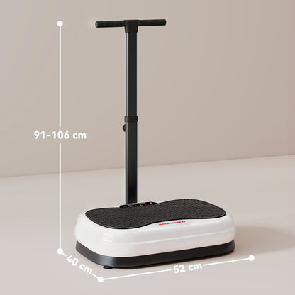 Vibration Plate with Adjustable Handle, Auto or Manual Speeds