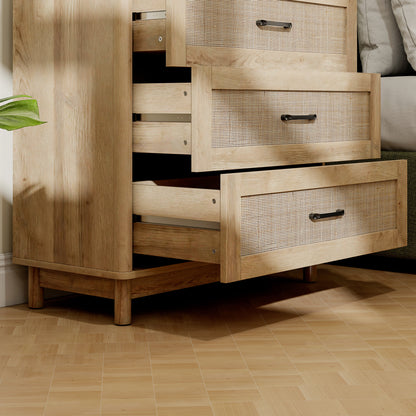 3 Drawer Chest of Drawers, Wide Storage Unit for Living Room, Oak