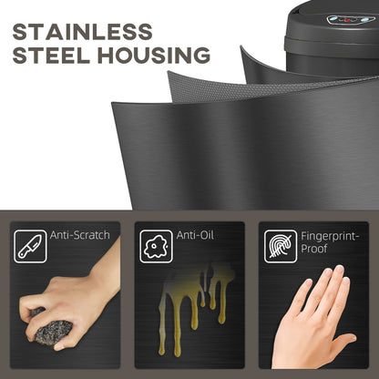 30L Sensor Bin with Soft-Close Lid, Automatic Touchless Kitchen Bin
