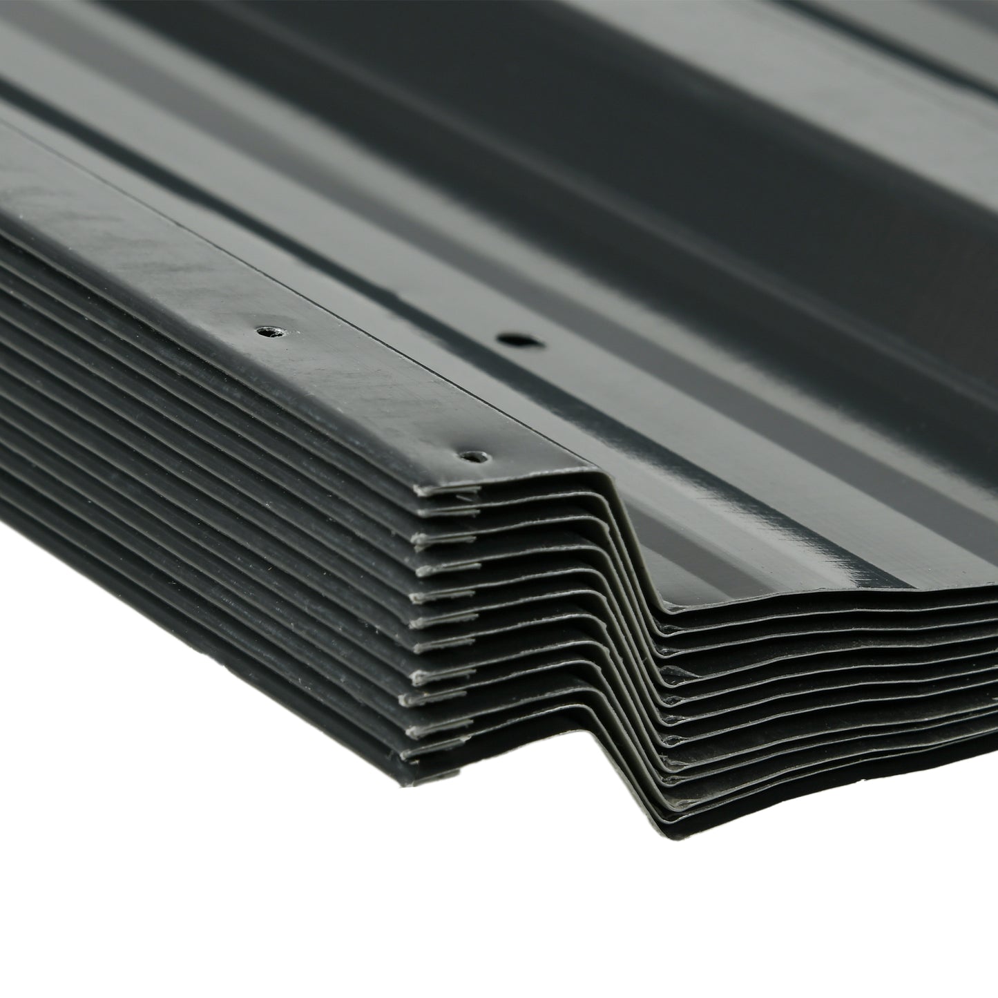 Pack of 12 Metal Roofing Sheets for Greenhouse and Shed, Dark Grey