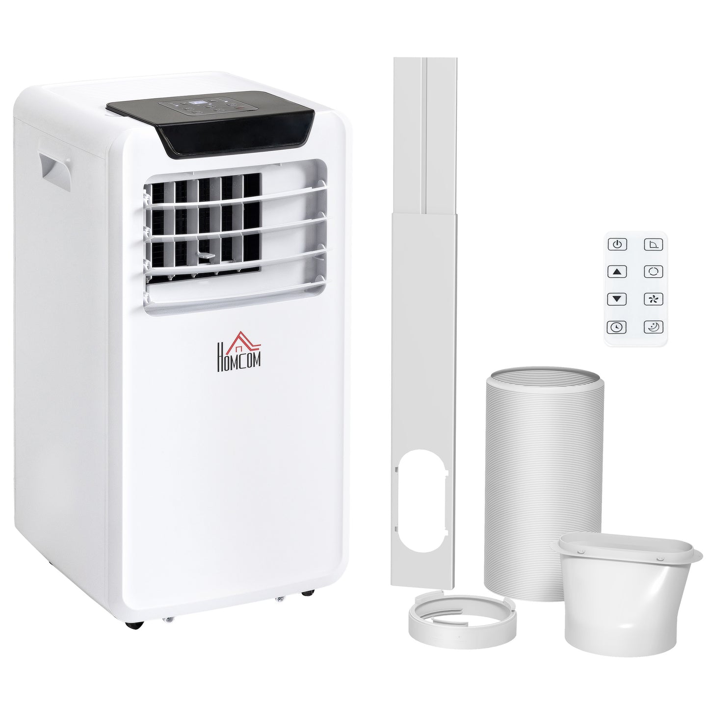 10000 BTU Mobile Portable Air Conditioner Room Ac Unit w/ RC, White