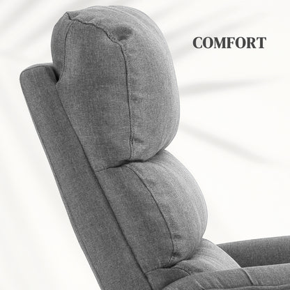 Power Lift Recliner Electric Reclining Chair with Remote Grey