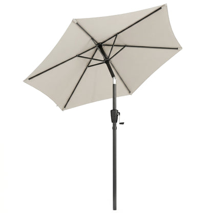Garden Parasol, 2m Outdoor Table Parasol Umbrella with Tilt