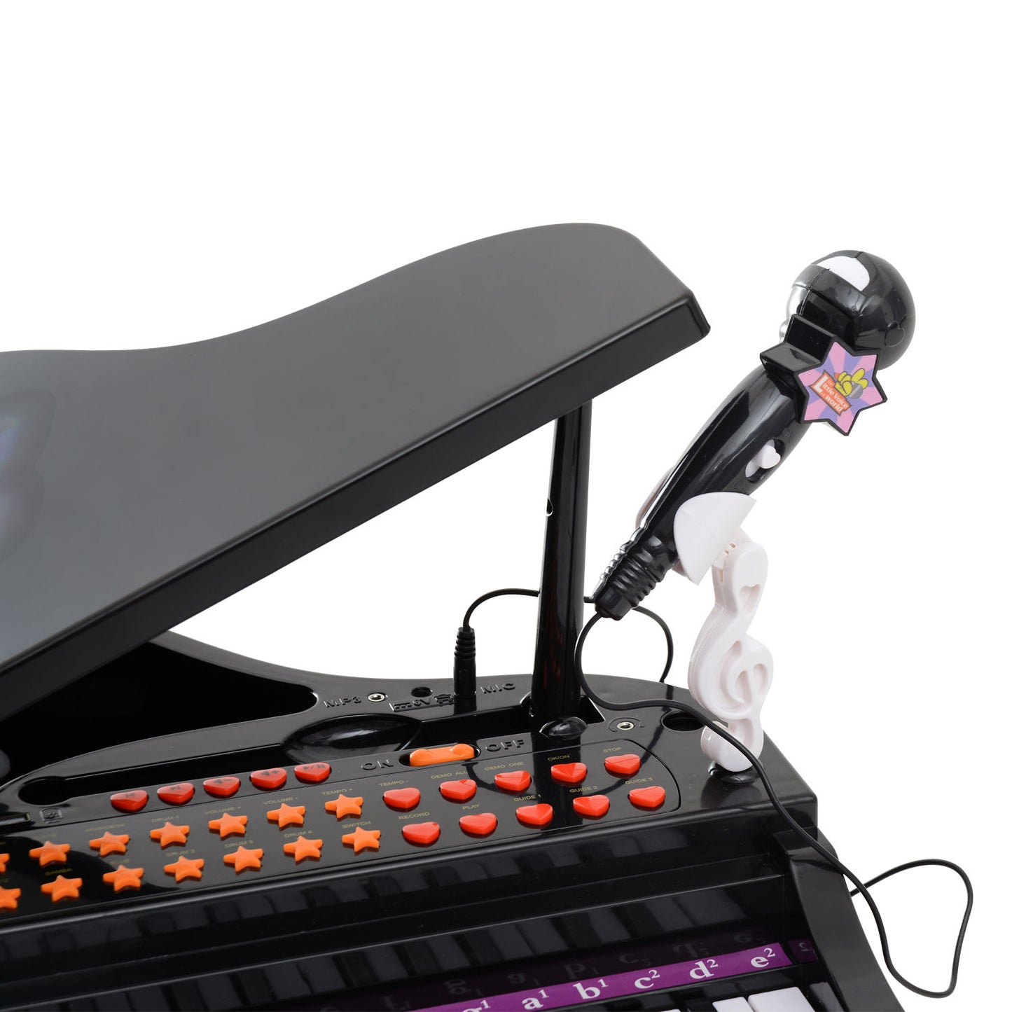 Mini Electronic Piano W/Stool-Black