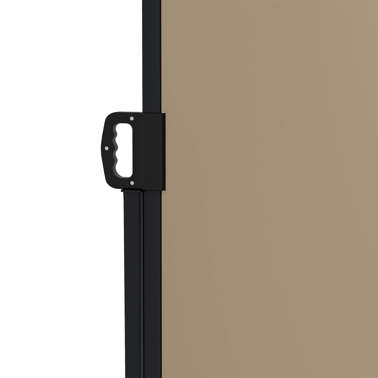 Retractable Side Awning, Outdoor Privacy Screen for Garden, Hot Tub, Balcony, Terrace, Pool, 400 x 180cm, Khaki