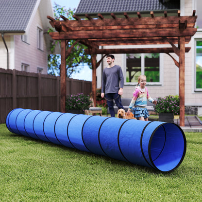 Dog Tunnel 500cm , Foldable Play Tunnel with 6 Ground Pegs and Bag